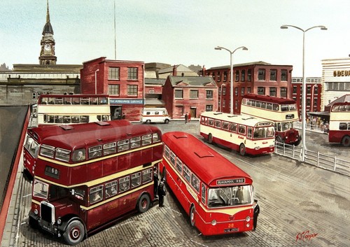 Bolton moor lane bus - bolton, station