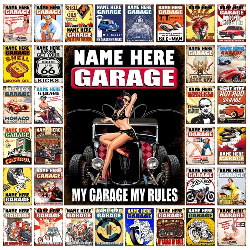 Personalised garage metal - garage, tin