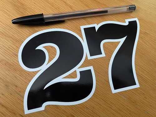 Retro race number - race, 27