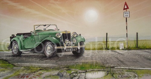 1950 sports car - mg,