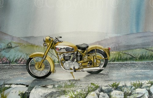 Bsa golden flash 1950 - golden,