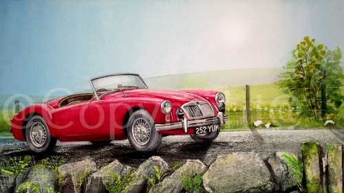 Vintage sports car iconic - vintage,
