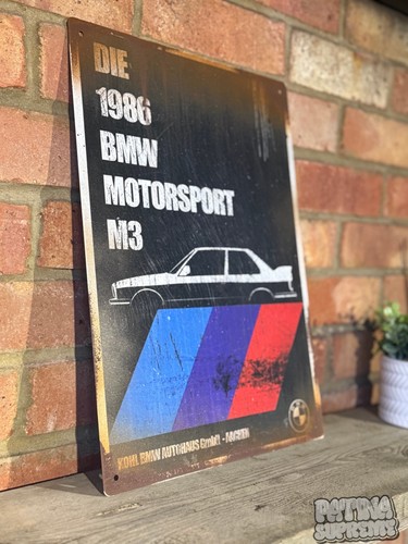 Bmw e30 workshop sign rusty - e30,