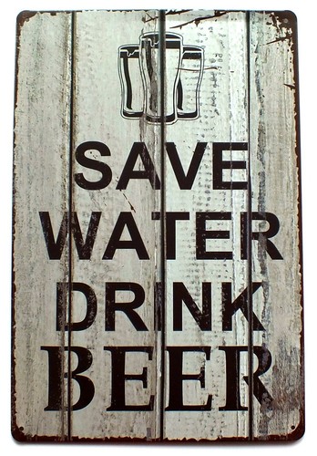 Save water drink - save,