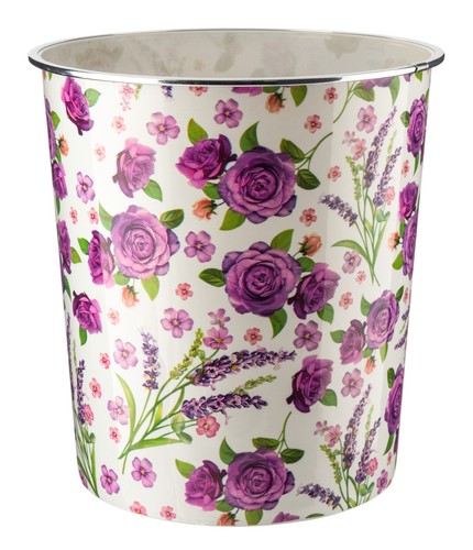 Waste paper dust bin round - bin,