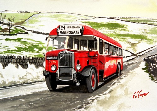 Bus harrogate winter - bus,