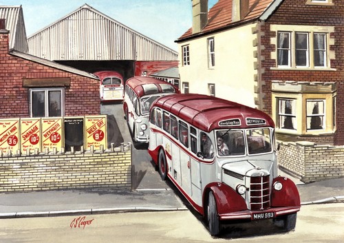 Bedford leaving whitchurch - ob,