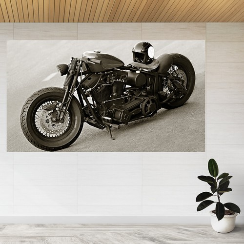 Retro motorcycle harley - retro,