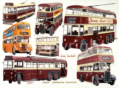 Cardiff corporation trams - cardiff,
