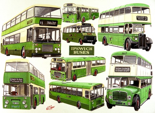 Ipswich buses nostalgic - buses,