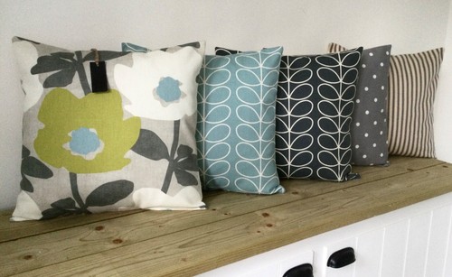 Cushion cover grey - grey, duck