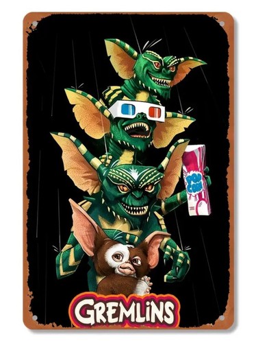 Gremlins metal poster s - gremlins, 80’s