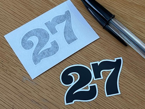 Retro race number very - retro, 27