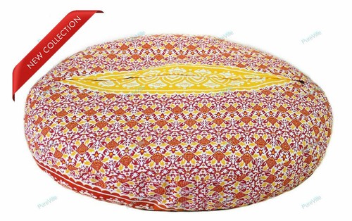 Indian round pillow cover - indian,
