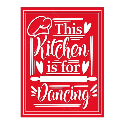 Red kitchen for dancing - kitchen, is