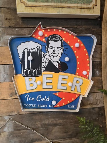 Light beer sign - beer,