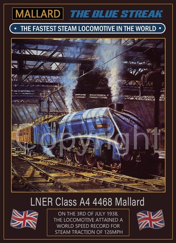 Mallard steam train record - steam,