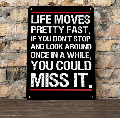 Ferris bueller quote - quote, metal