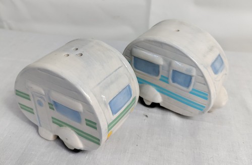 Ceramic caravan salt and - ceramic,