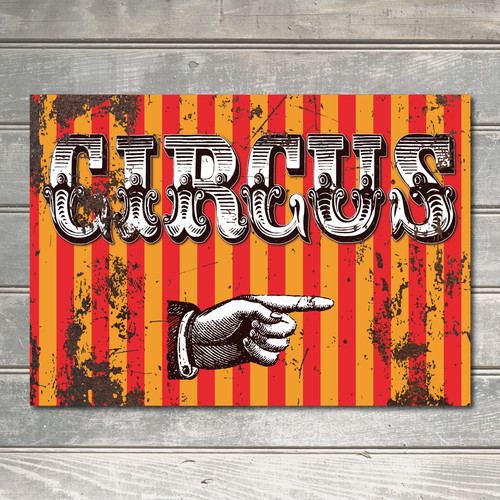 Circus tin vintage - vintage, effect