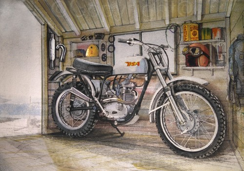 Bsa c15 trials bike 1960 - trials, 1960'