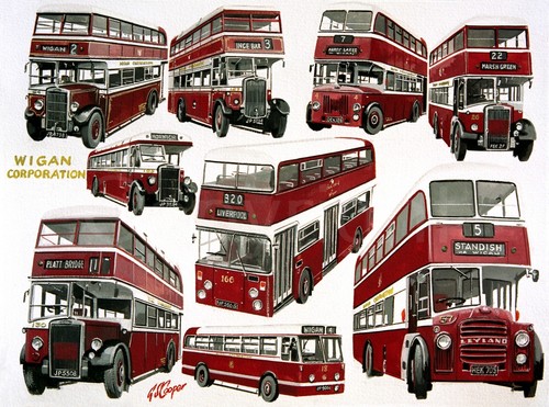 Wigan corporation bus - wigan,