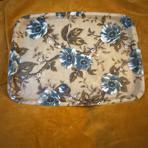Vintage tray 1970s - vintage, blue