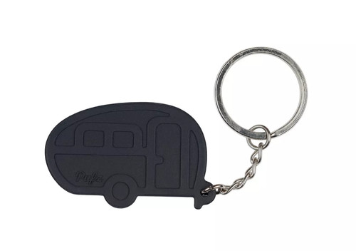 Camping caravan pufz keyring - camping,