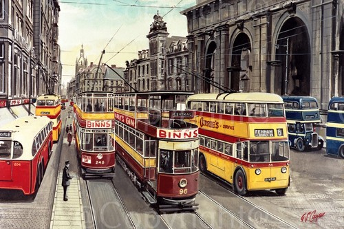 Newcastle city centre tram - centre,