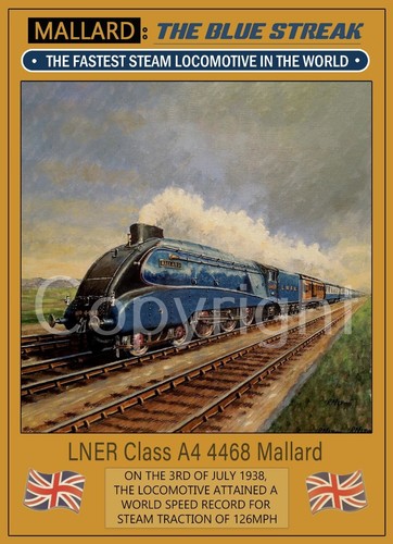 Mallard steam train record - mallard,