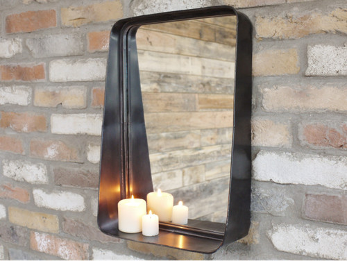 Industrial mirror with metal - industrial,