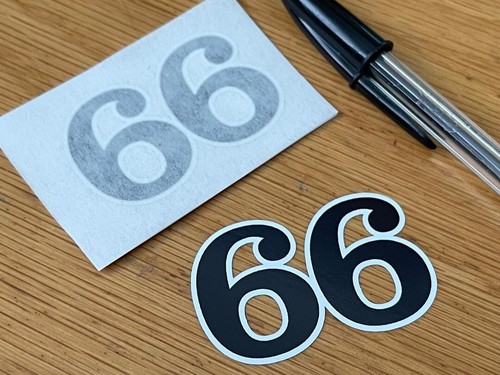 Retro race number very - race, 66