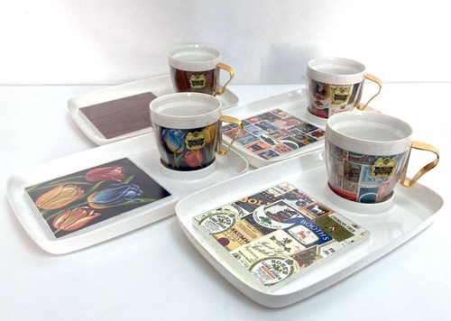 Vintage dinner set x 4 - dinner,