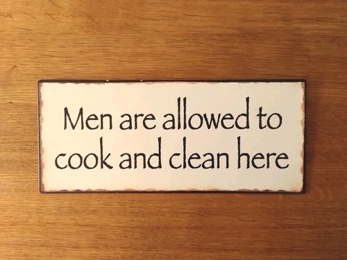 Metal sign for - , kitchen