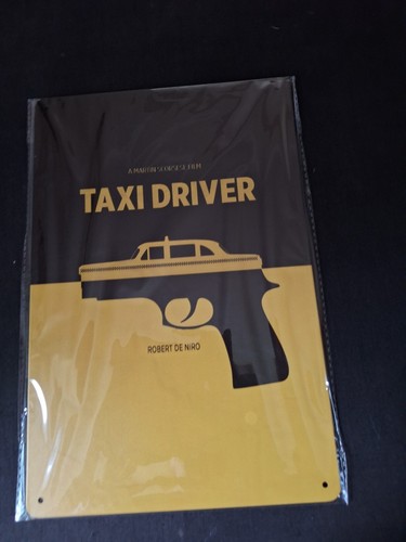 Taxi driver metal sign plaque - driver,