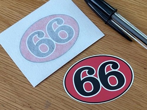 Retro race number very - 66, (very
