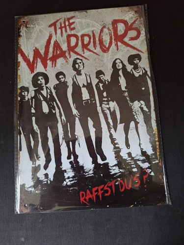 The warriors metal sign - metal,