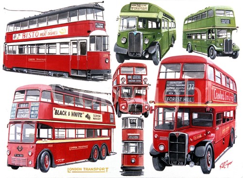 London transport trams - transport, trolley
