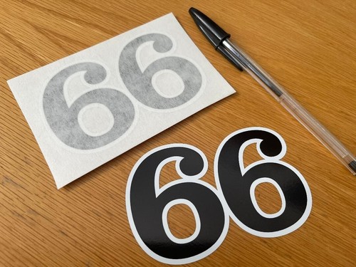 Retro race number small - number, (small