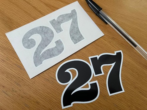 Retro race number small - retro,