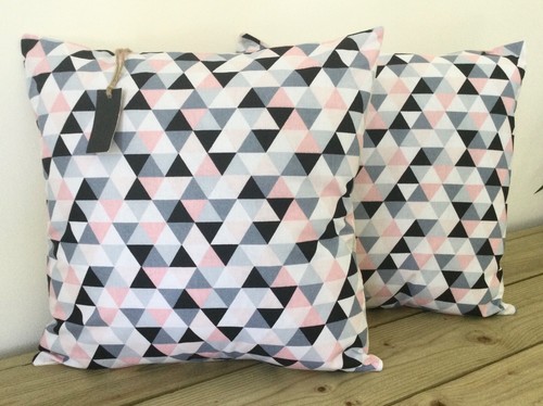 Cushion cover pink - cushion, black